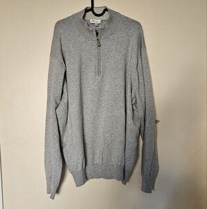 Peter Millar Crown Soft Cotton-Silk-Cashmere Quarter Zip Sweater MS21S01